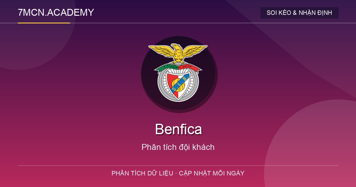 Phong độ và dữ liệu đội khách Benfica